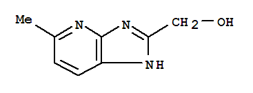 3H-Imidazo[4,5-b]pyridine-2-methanol,  5-methyl-结构式