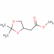 Structure of METHYL (4S)-(+)-2,2-DIMETHYL-1,3-DIOXOLANE-4-ACETATE