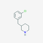 Structure of 3-(3-CHLORO-BENZYL)-PIPERIDINE