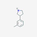 Structure of 3-(3-Methylphenyl)pyrrolidine HCl