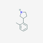 Structure of 3-(2-Methylphenyl)pyrrolidine HCl