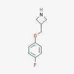 3-[(4-Fluorophenoxy)methyl]-azetidine结构式