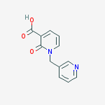 Structure of 2-oxo-1-(pyridin-3-ylmethyl)-1,2-dihydropyridine-3-carboxylic acid