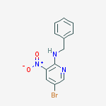 Structure of 2-BENZYLAMINO-5-BROMO-3-NITROPYRIDINE