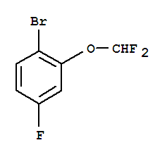 Structure of 1-Bromo-2-difluoromethoxy-4-fluoro-benzene