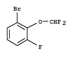 Structure of 1-Bromo-2-difluoromethoxy-3-fluoro-benzene