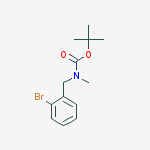 Structure of (2-BROMO-BENZYL)-METHYL-CARBAMIC ACID TERT-BUTYL ESTER