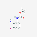 Structure of (2-AMINO-3-FLUORO-PHENYL)-CARBAMIC ACID TERT-BUTYL ESTER