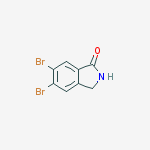 Structure of 5,6-DIBROMO-2,3-DIHYDRO-ISOINDOL-1-ONE
