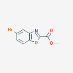 Structure of 5-BROMO-BENZOOXAZOLE-2-CARBOXYLIC ACID METHYL ESTER