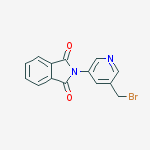 Structure of 3-BROMOMETHYL-5-PHTHALIMIDO-PYRIDINE