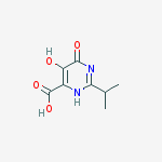 Structure of 5,6-DIHYDROXY-2-ISOPROPYL-PYRIMIDINE-4-CARBOXYLIC ACID