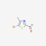 Structure of 5-Bromo-4-methyl-1,3-thiazole-2-carbaldehyde