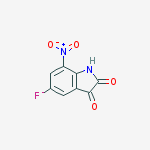 5-Fluoro-7-nitroindole-2,3-dione结构式