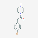 Structure of 4-(Piperazinocarbonylmethyl)-1-bromobenzene