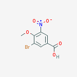 3-bromo-4-methoxy-5-nitrobenzoic acid结构式