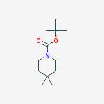 6-Azaspiro[2.5]octane-6-carboxylic acid, 1,1-dimethylethyl ester结构式