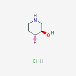Structure of TRANS-4-FLUORO-3-PIPERIDINOL HYDROCHLORIDE