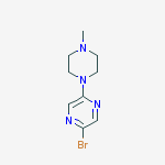 2-BROMO-5-(4-METHYLPIPERAZIN-1-YL)PYRAZINE结构式