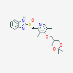 Structure of 2-[(r)-[4-[(2,2-dimethyl-1,3-dioxan-5-yl)methoxy]-3,5-dimethylpyridin-2-yl]methylsulfinyl]-1h-benzimidazole