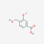 Structure of 4-(hydroxymethyl)-3-(methyloxy)benzoic acid