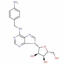 Structure of N6-(P-AMINOBENZYL)ADENOSINE