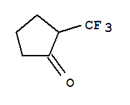 2-TRIFLUOROMETHYLCYCLOPENTANONE结构式