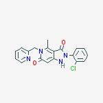 Structure of 2-(2-Chlorophenyl)-4-methyl-5-(pyridin-2-ylmethyl)-1H-pyrazolo[4,3-c]pyridine-3,6(2H,5H)-dione