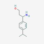 Structure of 3-AMINO-3-(4-ISOPROPYL-PHENYL)-PROPAN-1-OL