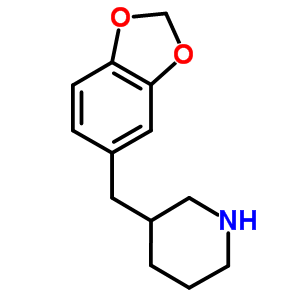 3-BENZO[1,3]DIOXOL-5-YLMETHYL-PIPERIDINE结构式