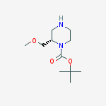 Structure of (S)-tert-butyl 2-(MethoxyMethyl)piperazine-1-carboxylate