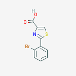2-(2-bromophenyl)thiazole-4-carboxylic acid结构式