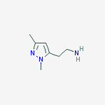 Structure of 2-(2,5-dimethylpyrazol-3-yl)ethanamine