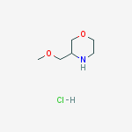Structure of 3-(Methoxymethyl)morpholine hydrochloride