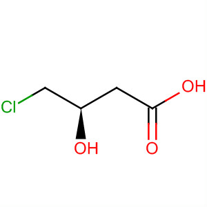 Structure of Butanoic acid, 4-chloro-3-hydroxy-, (3R)-
