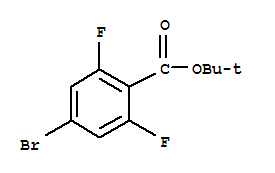 TERT-BUTYL 4-BROMO-2,6-DIFLUOROBENZOATE结构式
