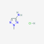 Structure of 2-Methyl-2H-1,2,3-triazol-4-aMine hydrochloride (SALTDATA: HCl)