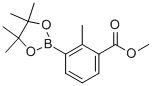 Structure of methyl 2-methyl-3-(4,4,5,5-tetramethyl-1,3,2-dioxaborolan-2-yl)benzoate