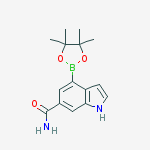 4-(4,4,5,5-tetramethyl-1,3,2-dioxaborolan-2-yl)-1H-indole-6-carboxamide