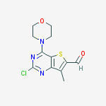 Structure of 2-CHLORO-7-METHYL-4-MORPHOLINOTHIENO[3,2-D]PYRIMIDINE-6-CARBALDEHYDE