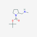 Structure of tert-butyl 2-((methylamino)methyl)pyrrolidine-1-carboxylate