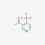 1-[4-(trifluoromethyl)pyridin-3-yl]ethanone结构式