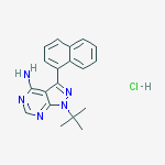 Structure of 1-Naphthyl PP1 hydrochloride