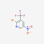 Structure of 2-Bromo-5-nitro-3-(trifluoromethyl)pyridine