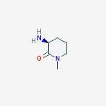 Structure of (3S)-Amino-1-methyl-piperidin-2-one