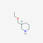 Structure of 3-(ethoxymethyl)piperidine;hydrochloride