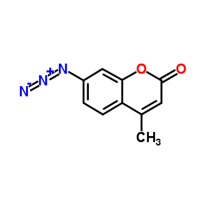 Structure of 7-azido-4-methyl-chromen-2-one