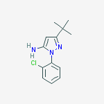 Structure of 3-TERT-BUTYL-1-(2-CHLOROPHENYL)-1H-PYRAZOL-5-AMINE
