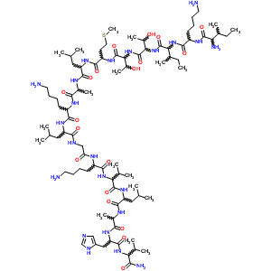 6-amino-N-[1-[[1-[[1-[[1-[[1-[[2-[[5-amino-1-[[1-[[2-[[5-amino-1-[[1-[[1-[[2-[[2-[(1-carbamoyl-2-methyl-propyl)amino]-1-(3H-imidazol-4-ylmethyl)-2-oxo-ethyl]amino]-1-methyl-2-oxo-ethyl]carbamoyl]-3-methyl-butyl]carbamoyl]-2-methyl-propyl]carbamoyl]pentyl]结构式