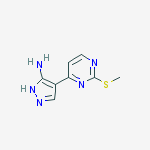 Structure of 4-(2-methylsulfanylpyrimidin-4-yl)-1H-pyrazol-5-amine